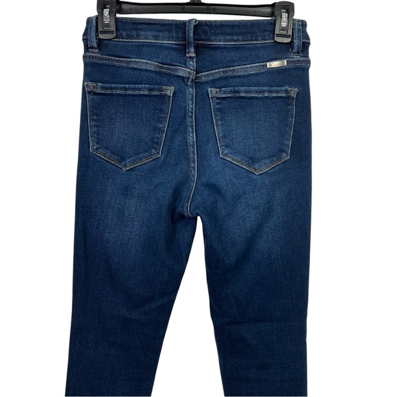 KanCan Jr Women’s Blue Jeans Sz 7/27 Button Fly  Stretch Distress/Ripped/Torn - Picture 4 of 12